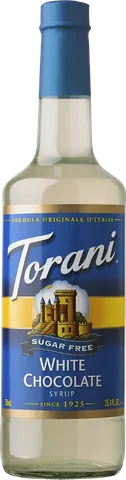 Jarabe sin azúcar Chocolate blanco 750 ml vidrio