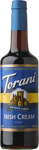 Jarabe sin azúcar Crema irlandesa 750 ml vidrio
