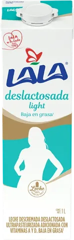 Leche deslactosada light Lala 1 L