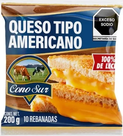 Queso americano rebanado Cono Sur 200 g