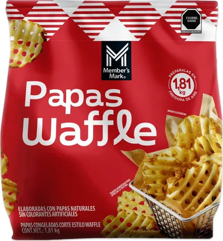 Papa congelada estilo waffle Member's Mark 1.81 kg