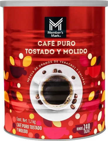 Café puro tostado y molido Member's Mark 1.2 kg