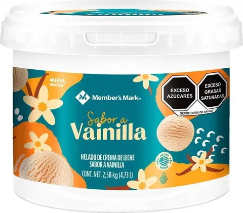 Helado de crema sabor vainilla Member's Mark 4.7 L