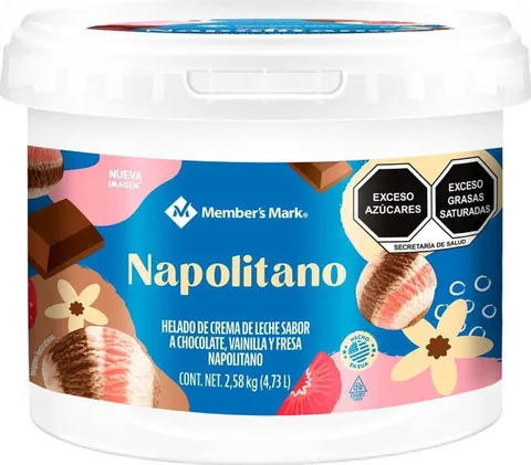 Helado de crema napolitano Member's Mark 4.7 L