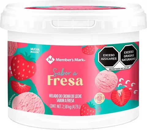 Helado de crema sabor fresa Member's Mark 4.7 L