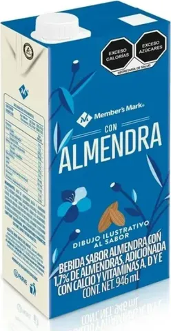 Bebida de almendra Member's Mark sin azúcar 946 ml
