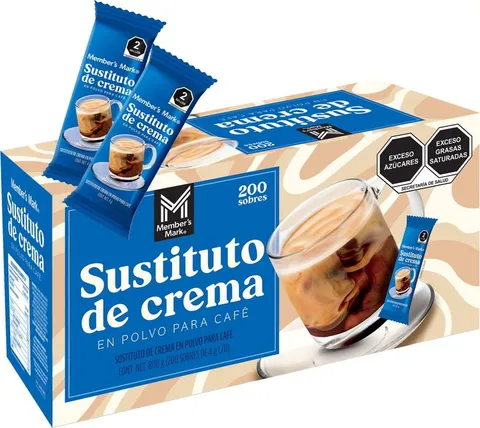 Sustituto de crema Member's Mark 200 sobres de 4 g